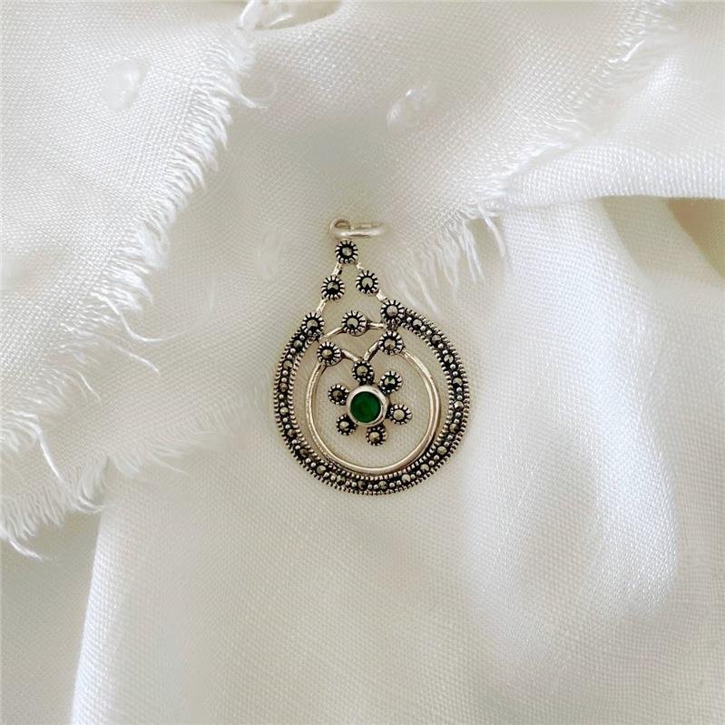 PINGENTE PRATA 925 PENDURADOS CIRCULOS