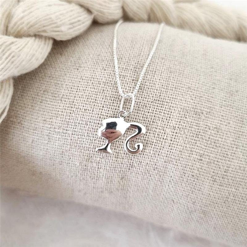 PINGENTE PRATA 925 PERFIL BARBIE