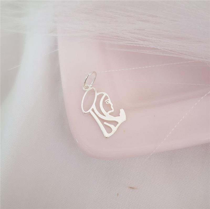 PINGENTE PRATA 925 PERFIL NOSSA SENHORA VAZADO