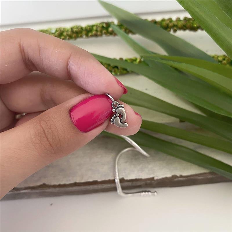 PINGENTE PRATA 925 PEZINHOS DE BEBÊ