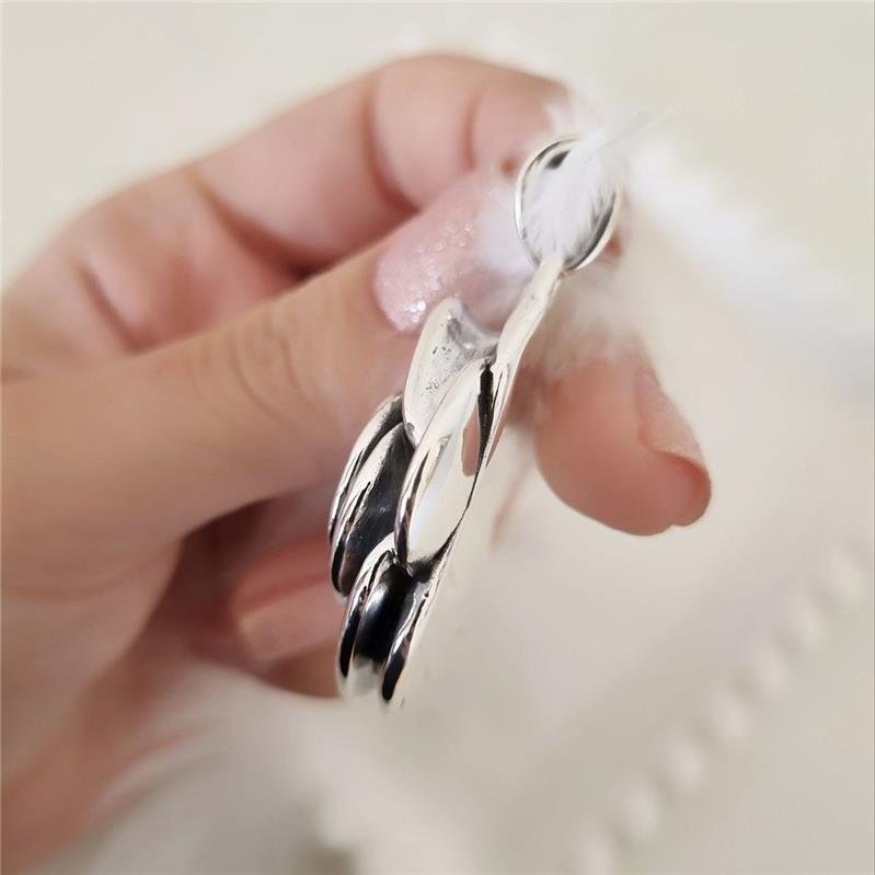 PINGENTE PRATA 925 ROSA GRANDE