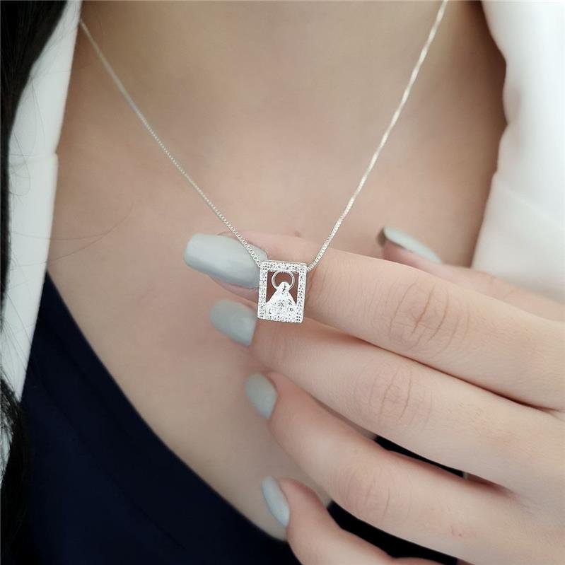 PINGENTE PRATA 925 SAGRADO CORAÇÃO DE JESUS