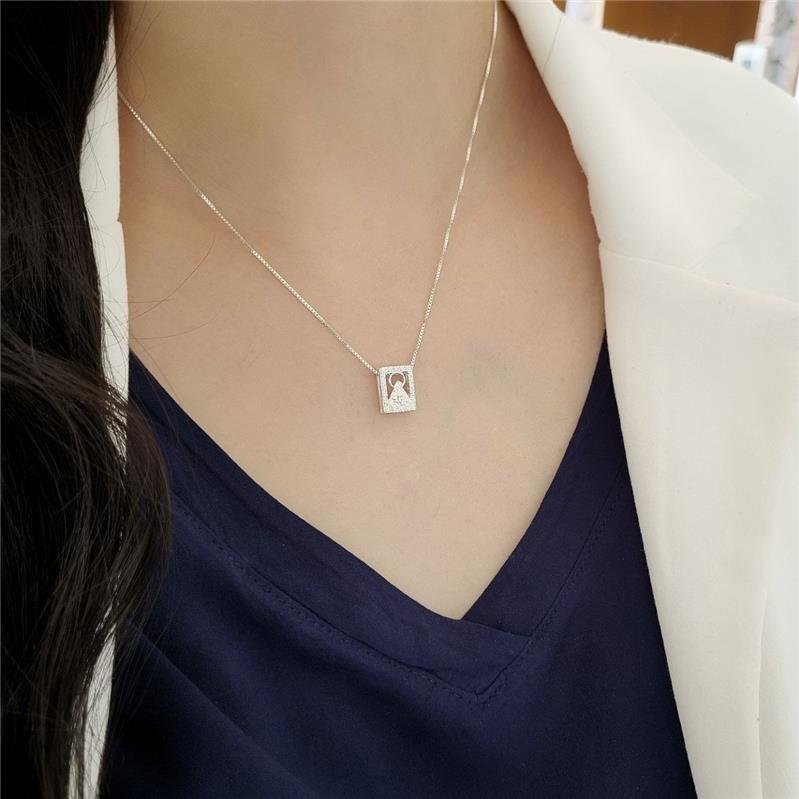 PINGENTE PRATA 925 SAGRADO CORAÇÃO DE JESUS