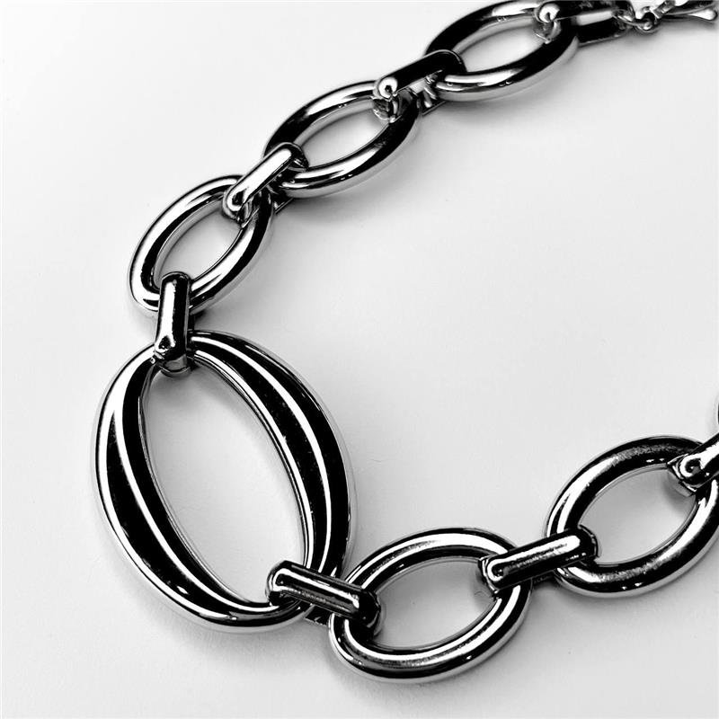 PULSEIRA AÇO INOX ELOS VAZADOS