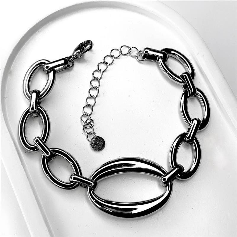 PULSEIRA AÇO INOX ELOS VAZADOS