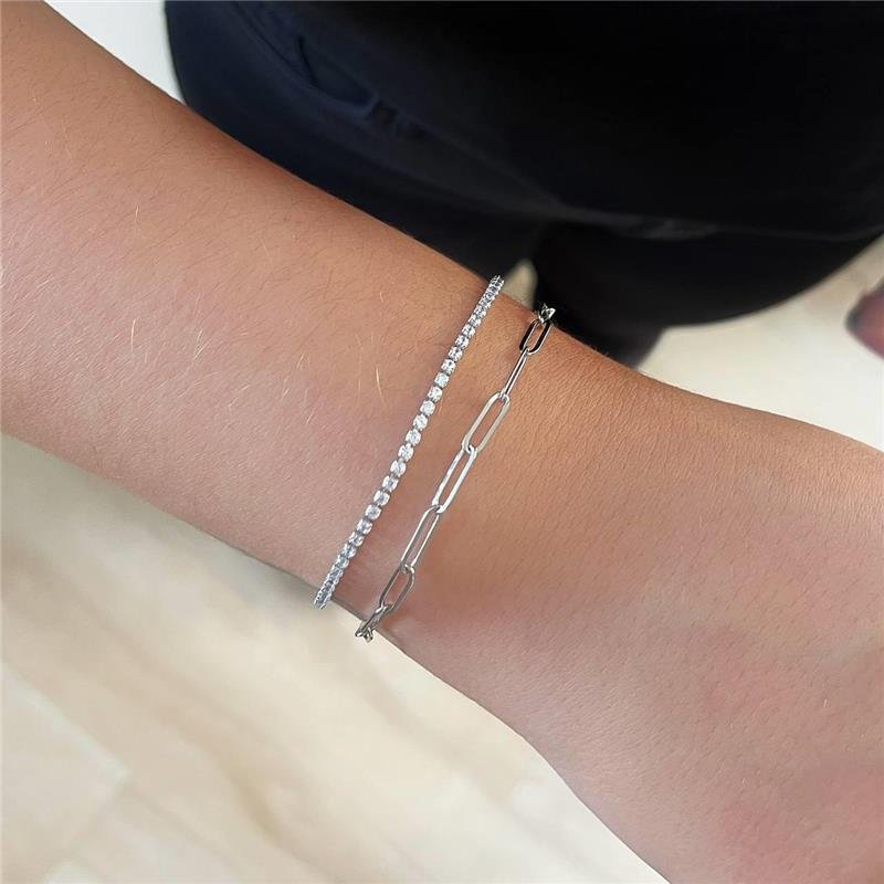 PULSEIRA AÇO INOX RIVIERA ZIRCÔNIAS