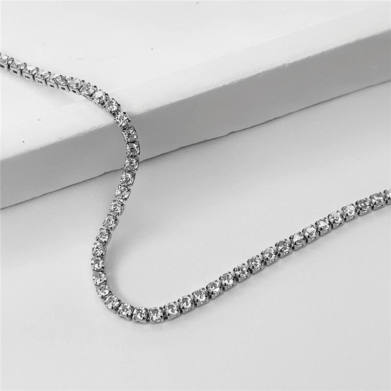 PULSEIRA AÇO INOX RIVIERA ZIRCÔNIAS