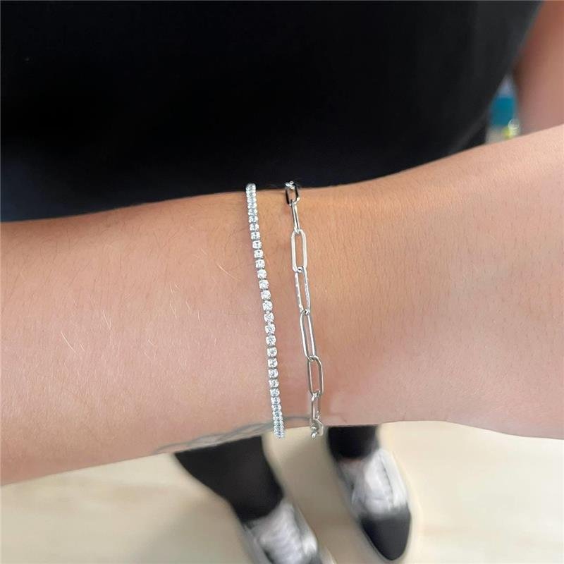 PULSEIRA AÇO INOX RIVIERA ZIRCÔNIAS