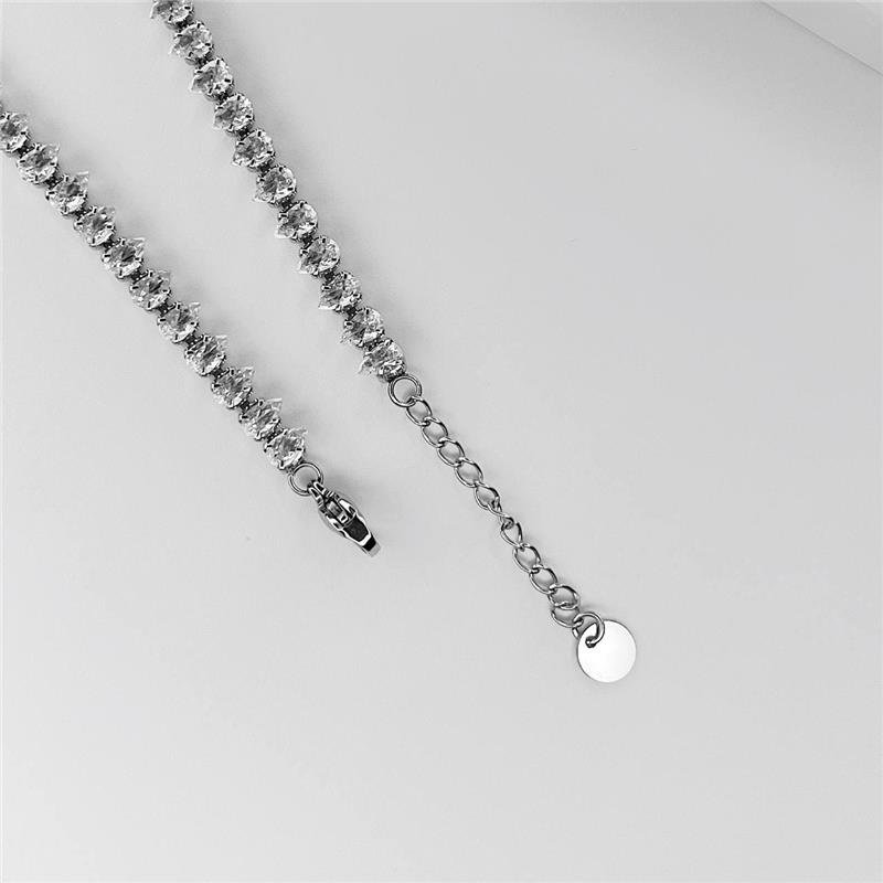 PULSEIRA AÇO INOX RIVIERA ZIRCÔNIAS GOTAS
