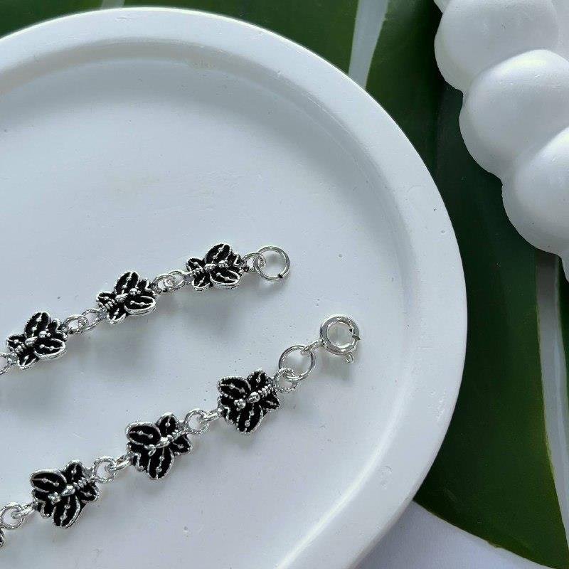 PULSEIRA PRATA 925 BALI BORBOLETAS