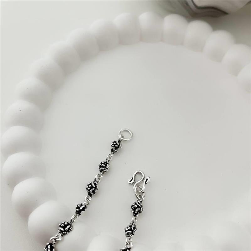 PULSEIRA PRATA 925 BALI FLOR TRABALHADA