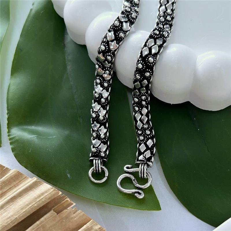 PULSEIRA PRATA 925 BALI PIKUN 6MM 