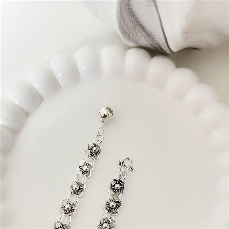 PULSEIRA PRATA 925 BALI PIKUN GOMOS FLORES BOLINHA