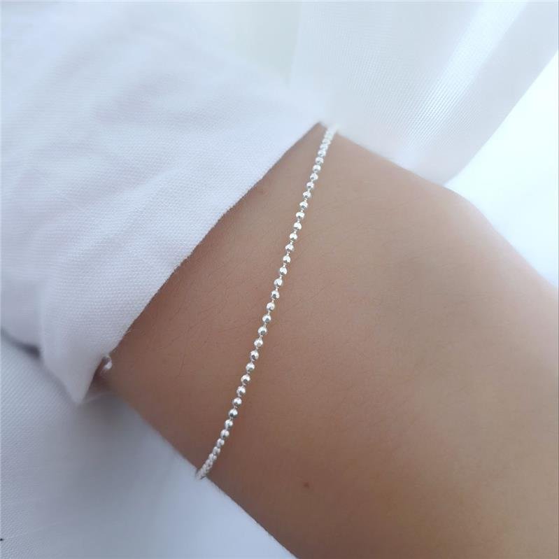 PULSEIRA PRATA 925 BOLINHAS
