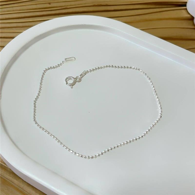 PULSEIRA PRATA 925 BOLINHAS 18 CM