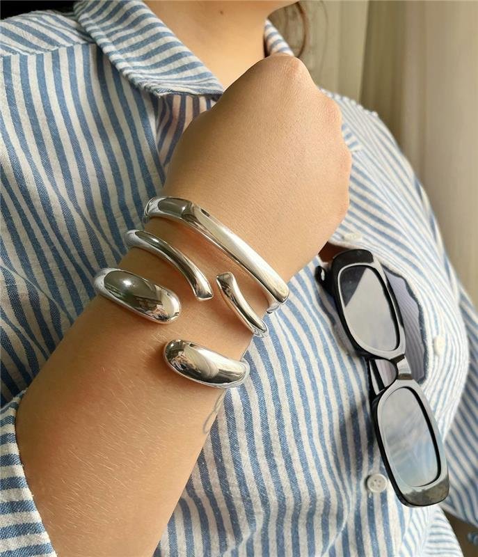 PULSEIRA PRATA 925 BRACELETE LISO