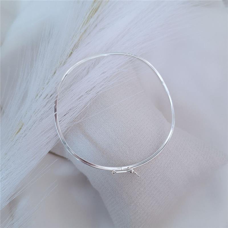 PULSEIRA PRATA 925 BRACELETE ONDULADO