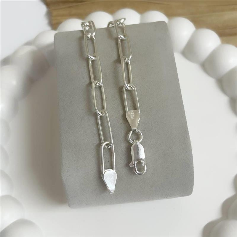 PULSEIRA PRATA 925 CONSAGRAÇÃO ELOS LARGOS