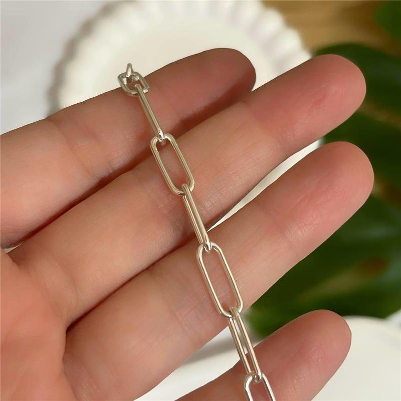 PULSEIRA PRATA 925 CONSAGRAÇÃO ELOS LARGOS