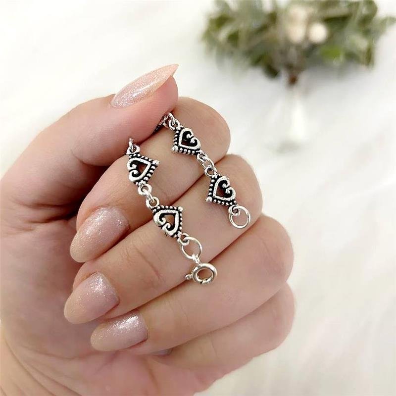 PULSEIRA PRATA 925 CORAÇÕES TRABALHADOS