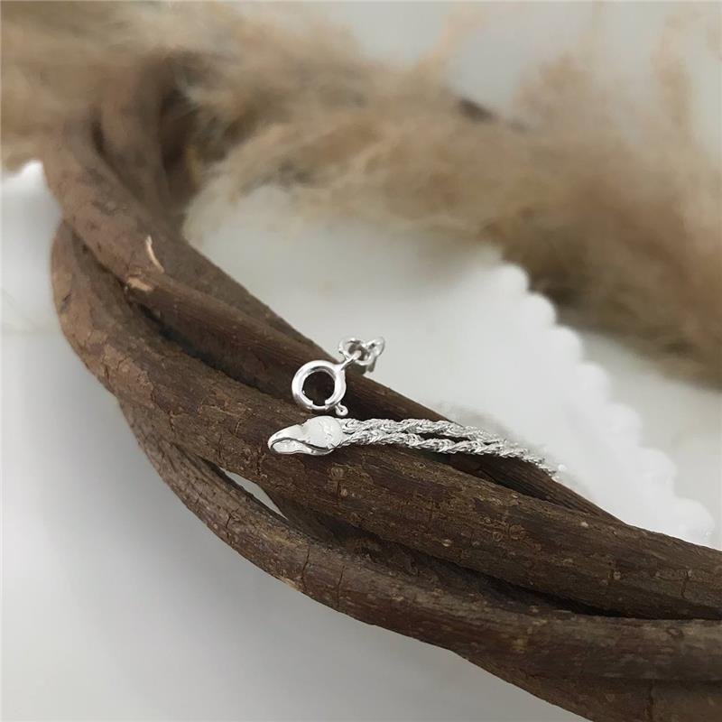 PULSEIRA PRATA 925 CORDÃO BAIONO DOIS FIOS NÓ