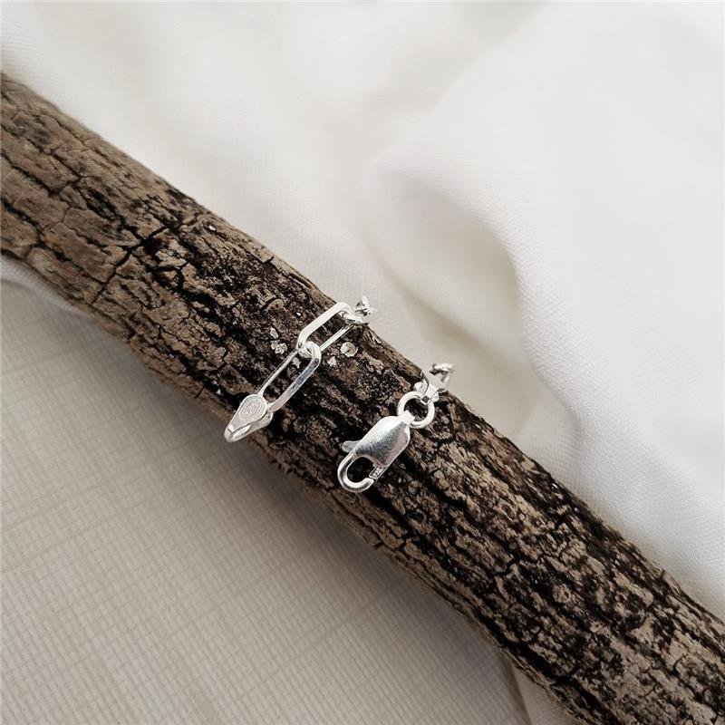 PULSEIRA PRATA 925 CORRENTE CADEIA CONSAGRAÇÃO 3MM