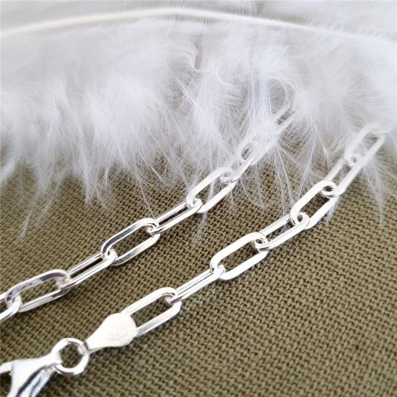 PULSEIRA PRATA 925 CORRENTE CADEIA CONSAGRAÇÃO 4MM