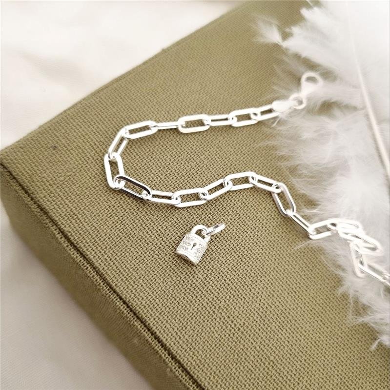 PULSEIRA PRATA 925 CORRENTE CADEIA CONSAGRAÇÃO 4MM