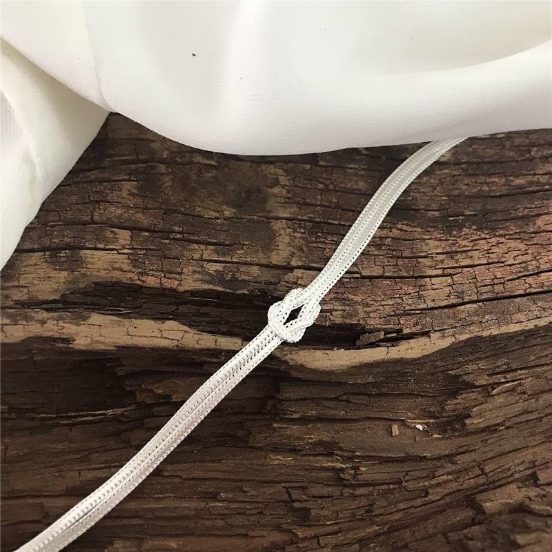 PULSEIRA PRATA 925 DOIS FIOS LAMINADOS NÓ