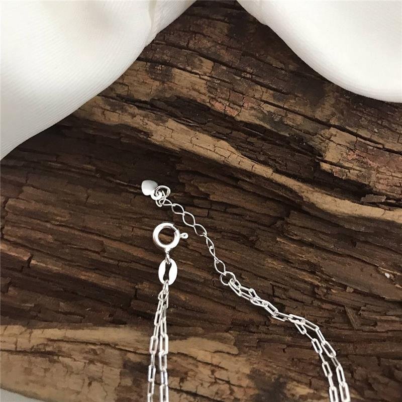 PULSEIRA PRATA 925 DUPLA CRUZES BOLINHAS