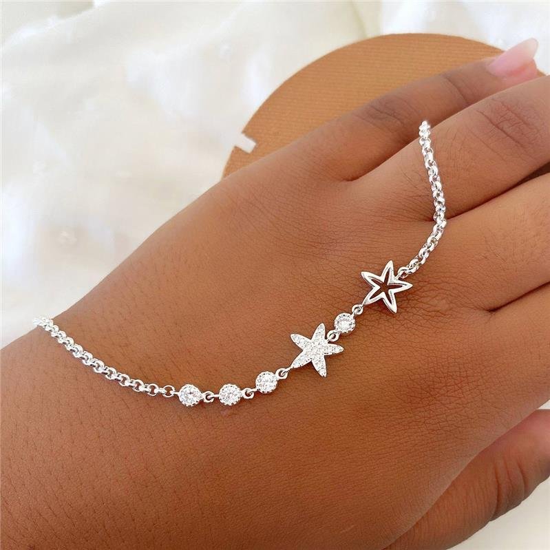 PULSEIRA PRATA 925 ESTRELA DO MAR 