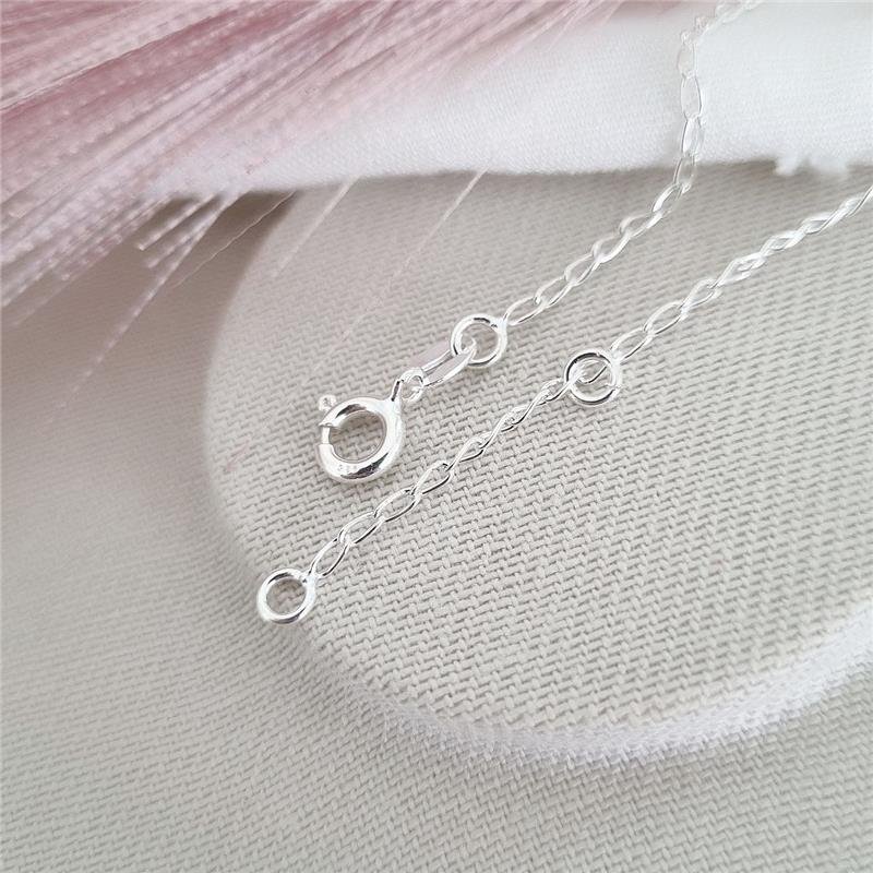 PULSEIRA PRATA 925 FLOR ROSA