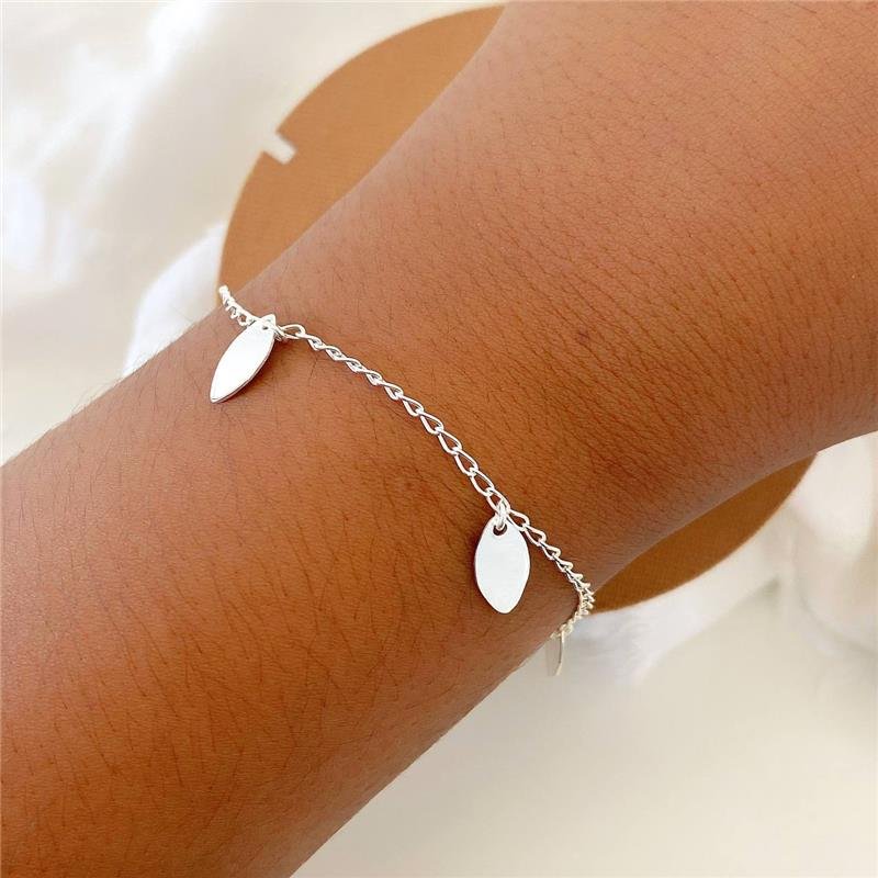 PULSEIRA PRATA 925 FOLHAS