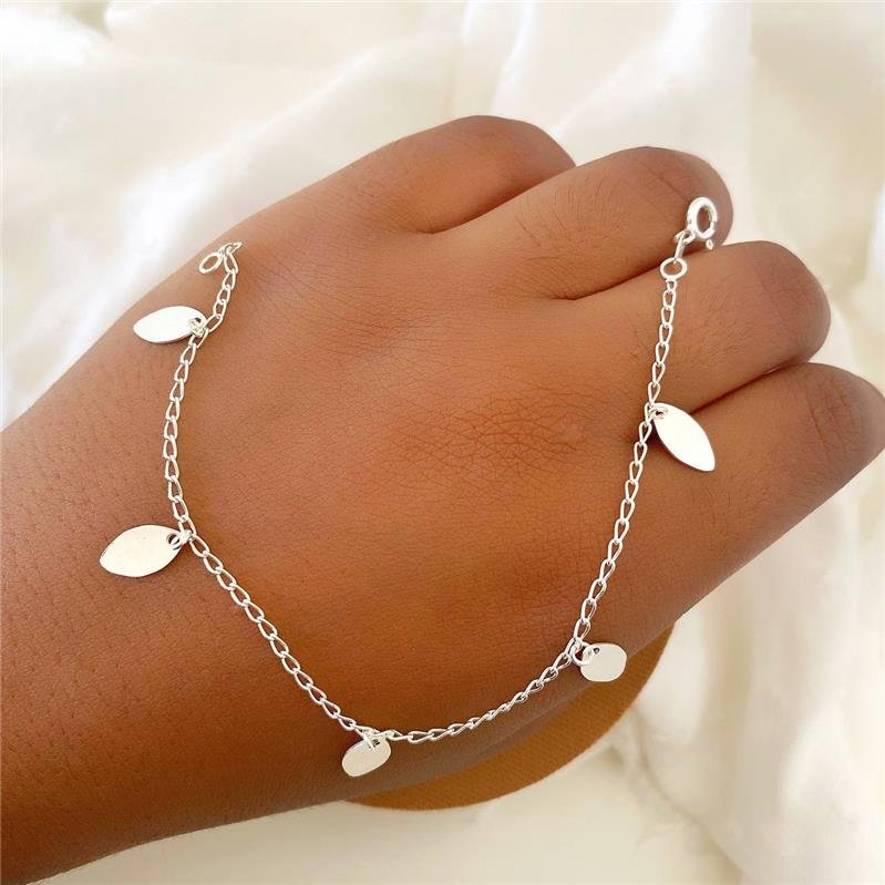 PULSEIRA PRATA 925 FOLHAS