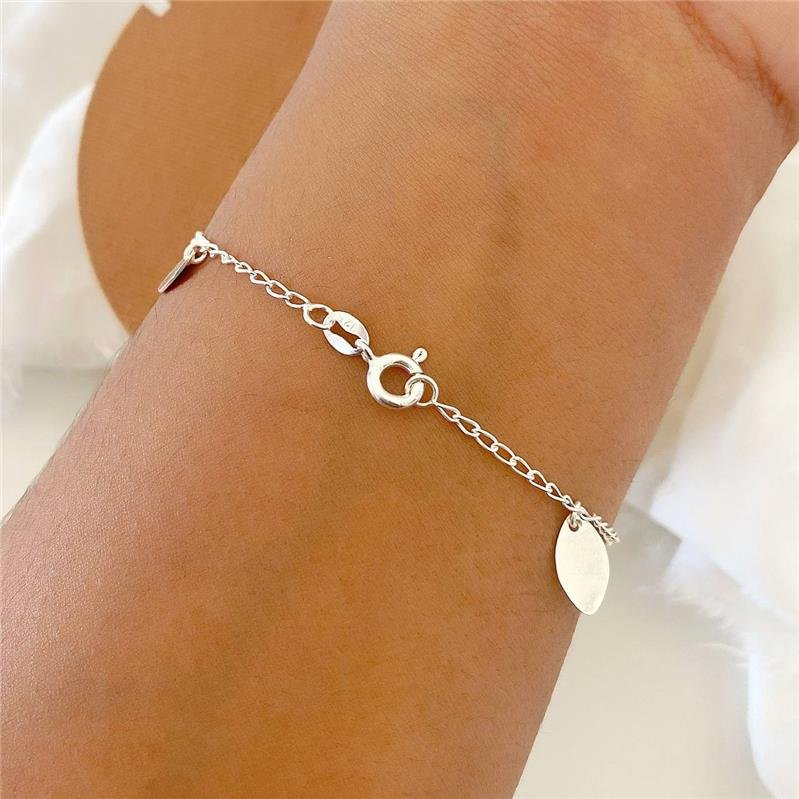 PULSEIRA PRATA 925 FOLHAS