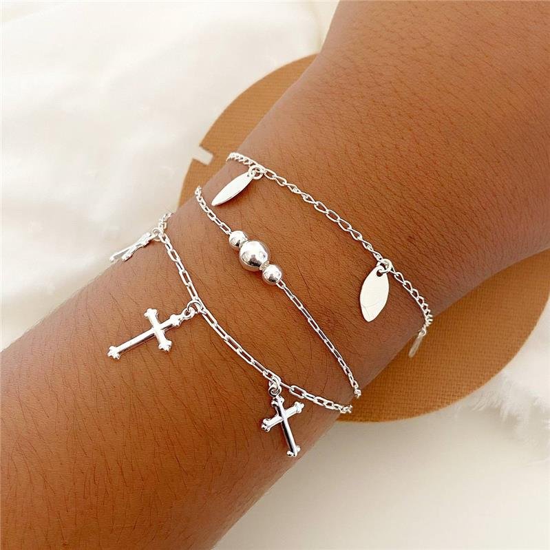 PULSEIRA PRATA 925 FOLHAS