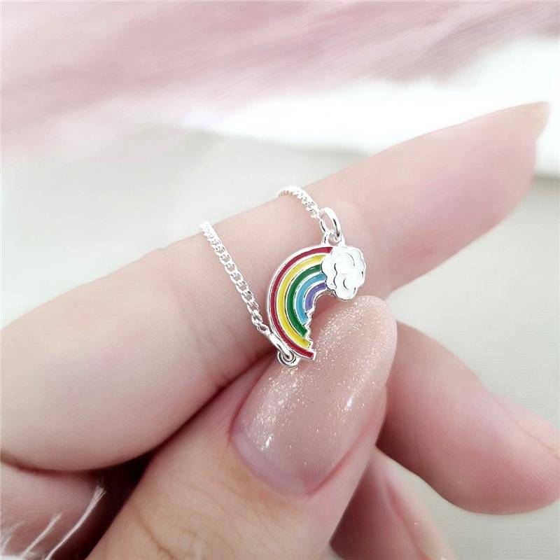 PULSEIRA PRATA 925 INFANTIL ARCO ÍRIS