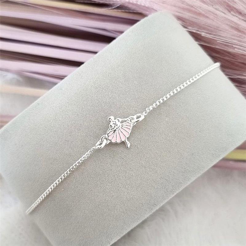 PULSEIRA PRATA 925 INFANTIL BAILARINA