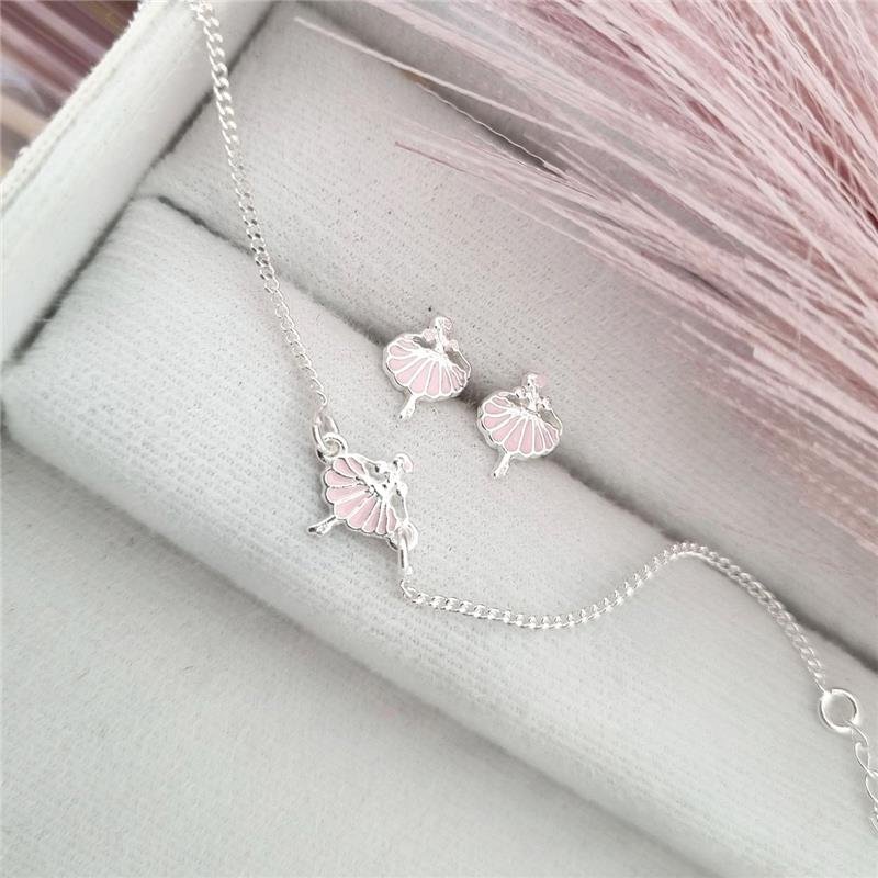 PULSEIRA PRATA 925 INFANTIL BAILARINA