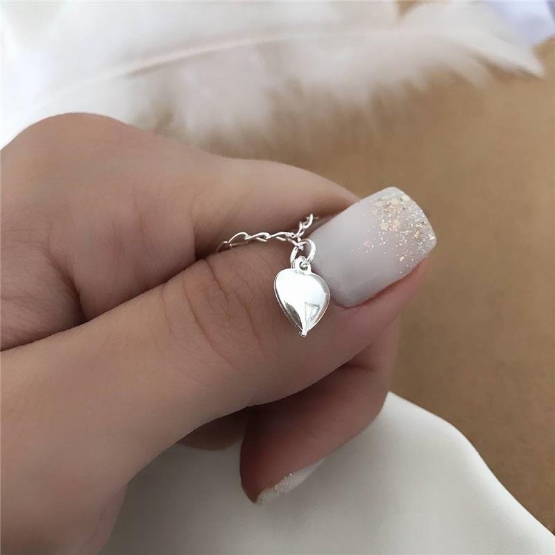 PULSEIRA PRATA 925 INFANTIL CORAÇÃO