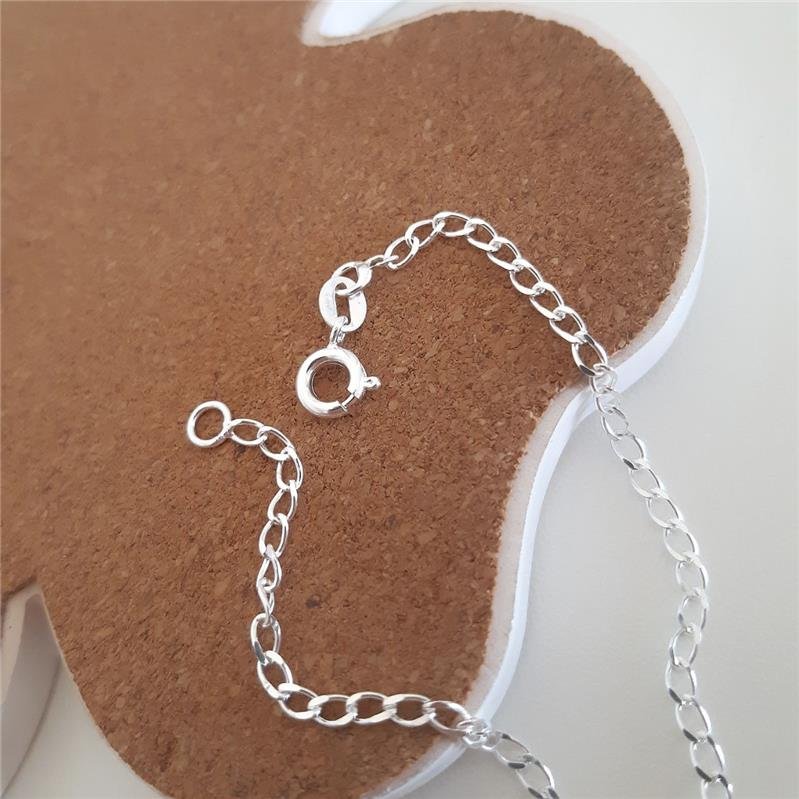 PULSEIRA PRATA 925 INFANTIL ELO GROUMET