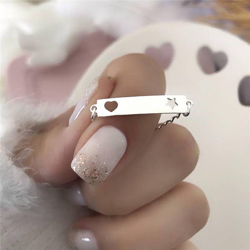 PULSEIRA PRATA 925 INFANTIL PLAQUINHA CORAÇÃO ESTRELA