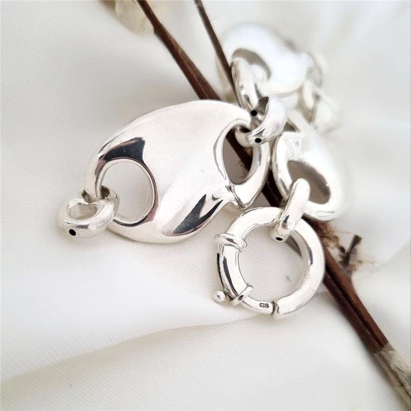 PULSEIRA PRATA 925 LUXO PLACAS ELETROFORMAÇÃO