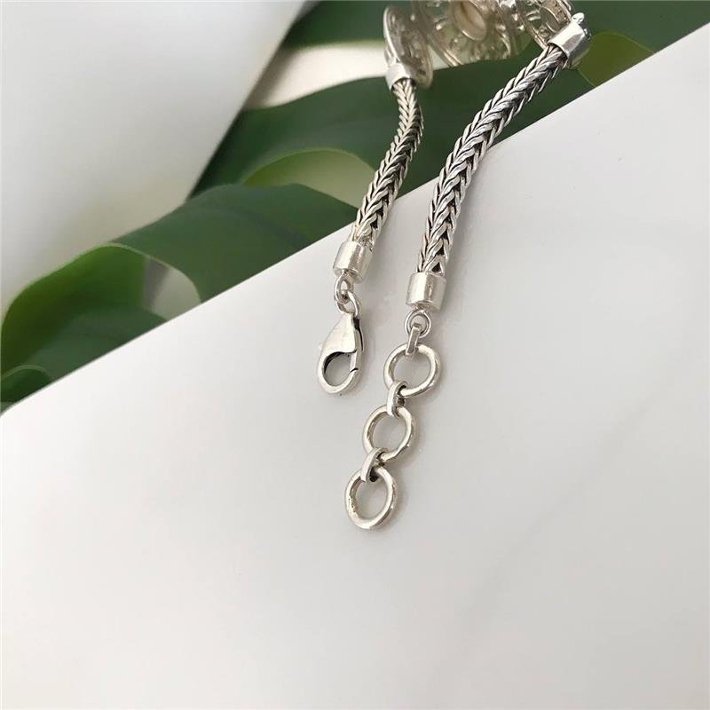 PULSEIRA PRATA 925 MANDALAS COM PÉROLA