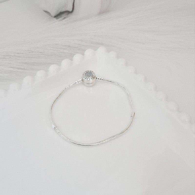 PULSEIRA PRATA 925 PARA BERLOQUE MARMITA CRAVEJADA