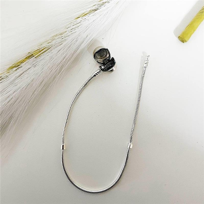 PULSEIRA PRATA 925 PARA BERLOQUES COROA CRAVEJADA