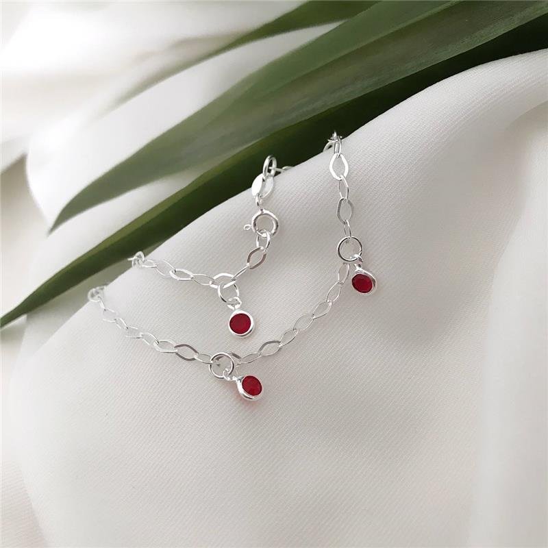 PULSEIRA PRATA 925 PEDRAS COLORIDAS