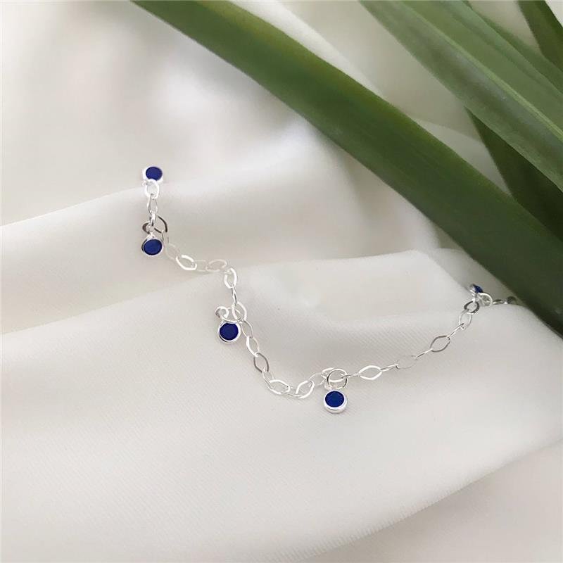 PULSEIRA PRATA 925 PEDRAS COLORIDAS