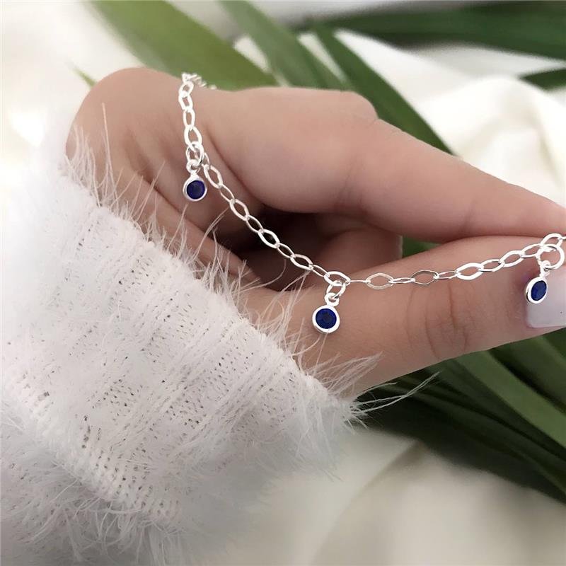 PULSEIRA PRATA 925 PEDRAS COLORIDAS