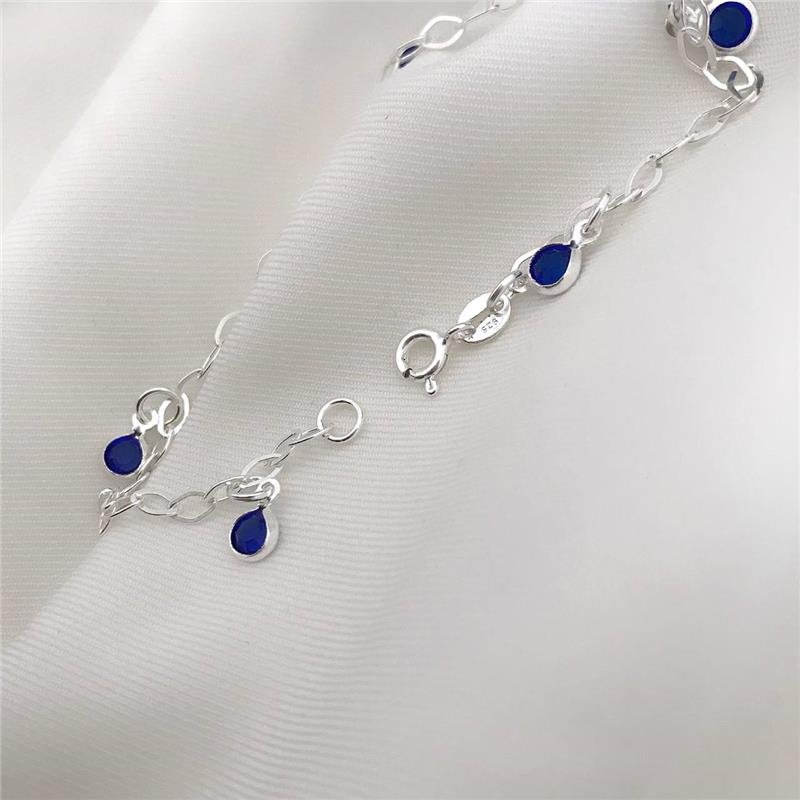 PULSEIRA PRATA 925 PEDRAS COLORIDAS